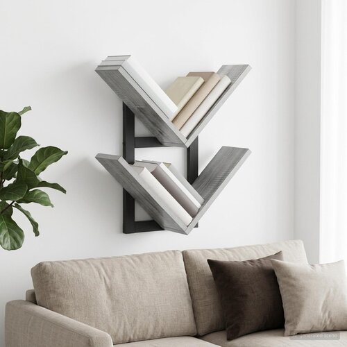  Floating polica za zid Siva Sonoma 43 x 15 x 47 cm Cijene