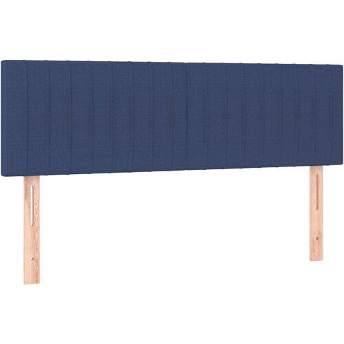 Maison Chic Posteljno vzglavje - Vzglavna omarica 2 kosa modro 72x5x78/88 cm blago, (22077093) Slike
