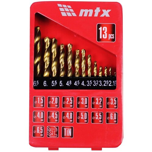 Set burgija za metal HSS 2-8mm Slike