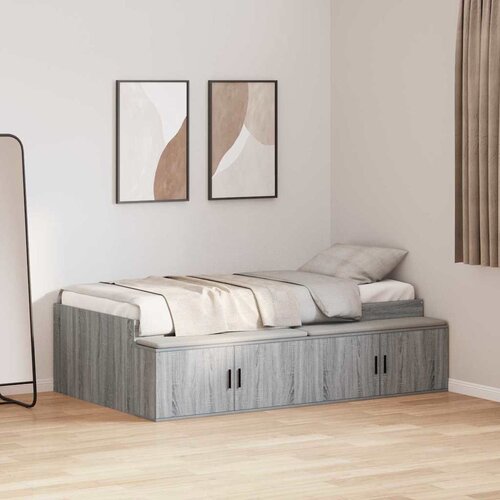  Krevetna konstrukcija Siva Sonoma 80 x 200 cm Konstruirano drvo Cene