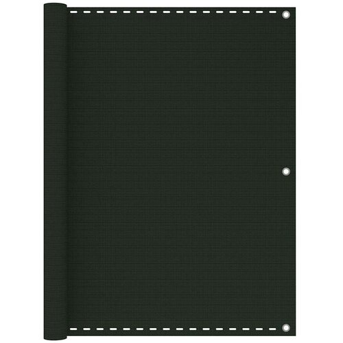 Balkonski zastor tamnozeleni 120 x 500 cm HDPE - Tamnozelena 120 x 500 cm Slike