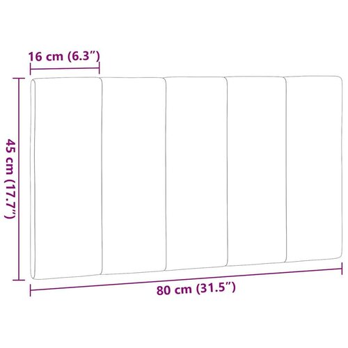  Jastuk za uzglavlje plavi 80 cm od tkanine Slike