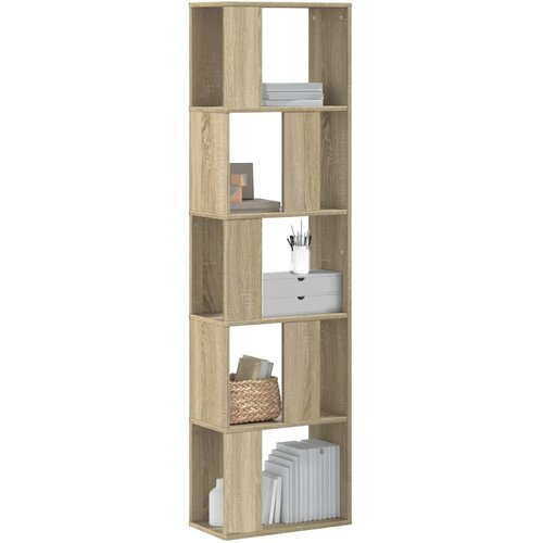  The Living Store Knjižna omara 5-nadstropna sonoma hrast 45x23,5x162,5 cm - Knjižna Omara, (21497211) Cene