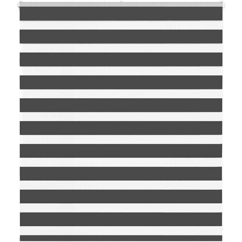 vidaXL Zavjesa zebra crna 130x100 cm širina tkanine 125,9 cm poliester Cijene