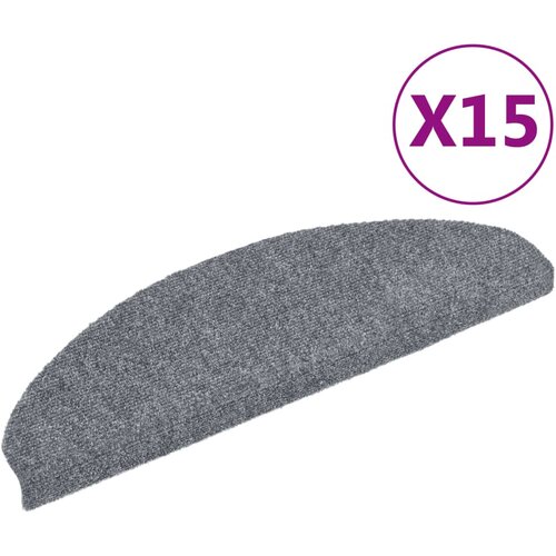 Maison Chic Samolepilne Preproga, Ruge za stopnice 15 kosov 65x21x4cm svetlo sive, (22120654) Cene
