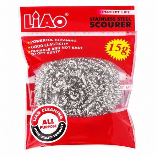 LIAO Žica za Sudove H130024 &amp;ndash; Inox Žica za Ribanje &amp;Scaron;erpi/ Tiganja i Posuđa 15 g Slike