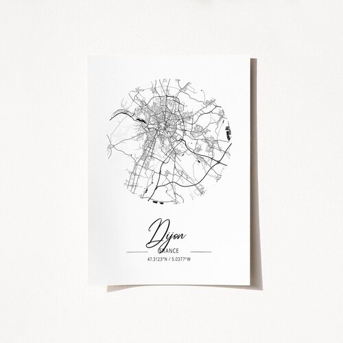 Wallity Poster Francuska Dijon-2078, 42x59,4 cm Cene