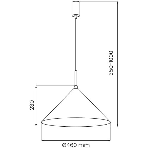  Visilica na sajli CAPITAL 1xGX53/15W/230V prečnik 46 cm krem Slike