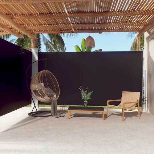 vidaXL Uvlačiva bočna tenda crna 200 x 600 cm Cijene