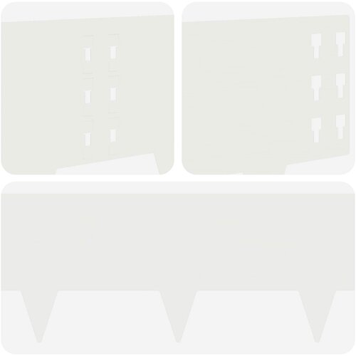  Ograda oko Travnjaka 30 pcs 100 x 25 cm Čelik Bijela Slike