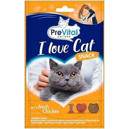 PREVITAL Snack za mačke I Love Cat, 60 g Cijene