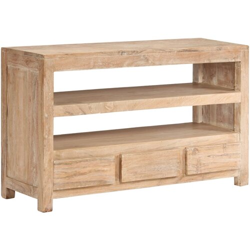 TV omarica iz trdnega akacijevega lesa 90x30x55 cm svetlo rjava Slike