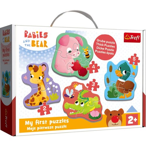 Trefl Baby Puzzle - Babies &amp;amp; the Bear - 1 k. Slike
