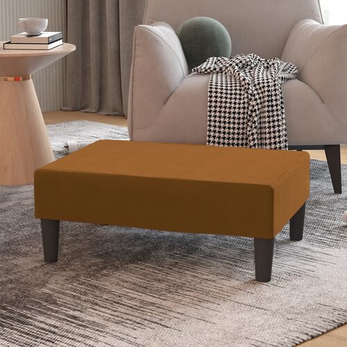 The Living Store Stolček za noge rjav 78x56x32 cm žamet - Stolček Za Noge, (21482161) Cene