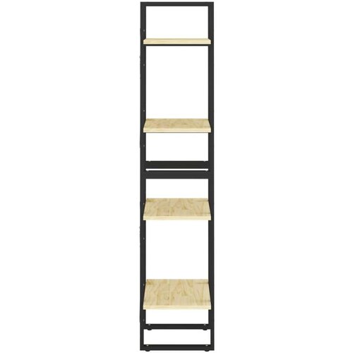 VidaXL Knjižna omara 4-nadstropna 40x30x140 cm trdna borovina Slike