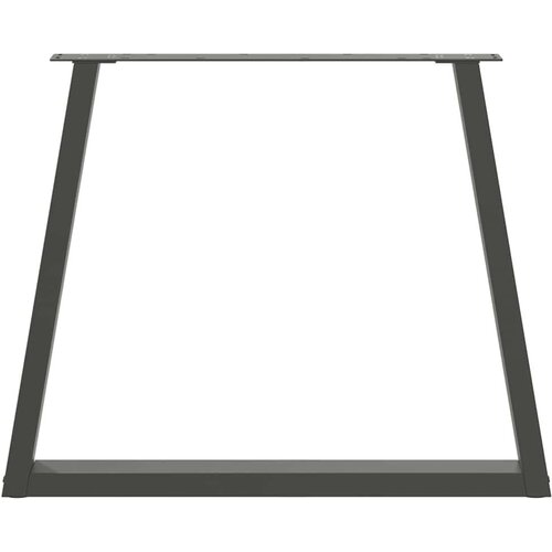  Noge blagovaonskog stola V-oblika 3 kom antracit 80x(72-73 3)cm Slike