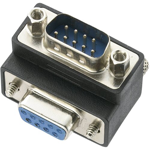 Renkforce Kotni adapter za serijski vmesnik RS232\, iz mo&scaron;kega na ženski konektor\, 90 stopinj, (20410741) Cene