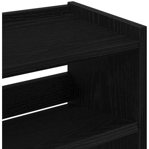 VidaXL stalak za cipele crni 80x25x61,5 cm od konstruiranog drva Slike