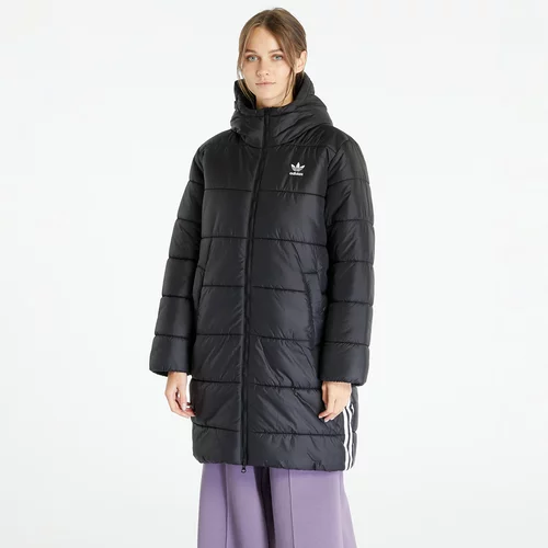 Adidas Zimska jakna 'Adicolor Long' crna / bijela