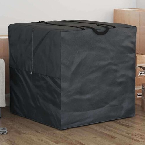 VidaXL Zunanja shranjevalna torba Črna 80 x 80 x 60 cm 420D tkanina Slike