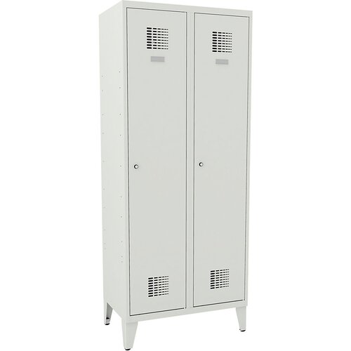  garderobna omara, vx&amp;scaron;xg 1940 x 800 x 500 mm, z nogami, svetlo siva vrata Slike