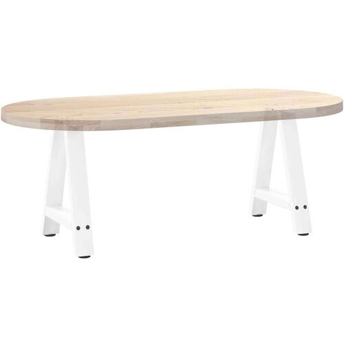  Noge za stolić u obliku slova A 2 kom bijele 50x(42-43) cm Slike