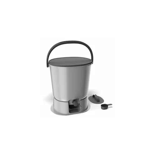 Multikraft Bokashi vedro za gospodinjstvo "Organko Essential grey" 15,3 L - Dvojno pakiranje