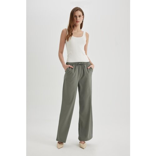 Defacto wide leg high waist standard length trousers Cene