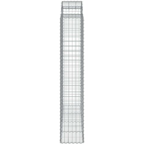 vidaXL Lučne gabionske košare 11kom 200x50x220/240cm pocinčano željezo Cene