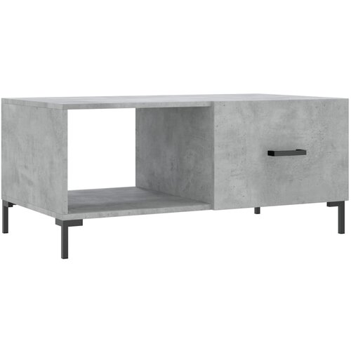 Maison Chic Klubska mizica - kavna mizica - Nizka mizica betonsko siva 90x50x40 cm konstruiran les, (21755434) Slike