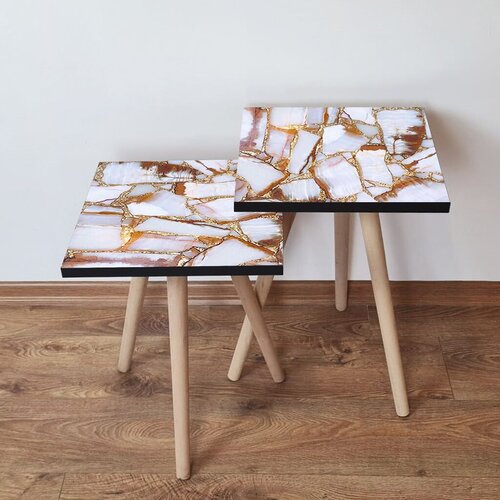 Hanah home set klub stočića 2Shp106, 2 komada, Beli Cene