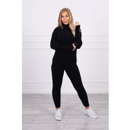 Kesi Alpaca sweater set two-piece black Slike
