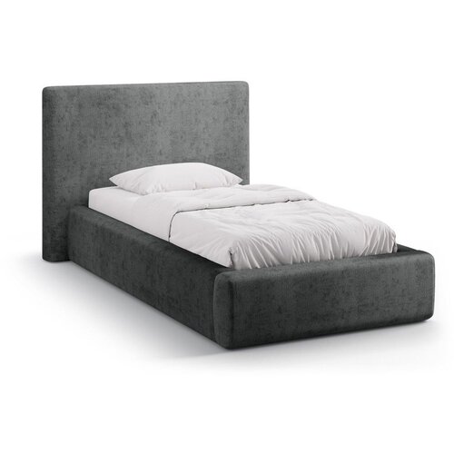 Micadoni Tamno sivi tapecirani krevet s prostorom za odlaganje s podnicom 90x200 cm Amy &ndash; Cijene