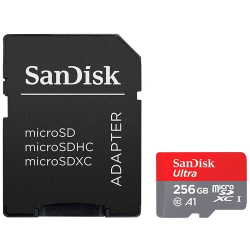 San Disk Memorijska kartica Ultra microSDXC 256GB + SD Adapter 150MB/s A1 Class 10 UHS-I Cene