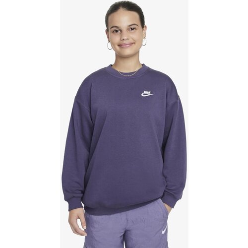 Nike duks za devojčice G NSW CLUB FLC OVRSZD CREW LBR FD2923-573 Cene