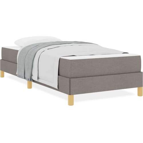  Krevet s opruga kutije Taupe Brown 90 x 190 cm Slike