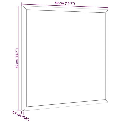 VidaXL Ploča za pisanje s crnim okvirom od punog borovine 40x40 cm Slike