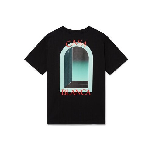 Casablanca Majice s kratkimi rokavi L&amp;#039;ARCHE PRINTED T-SHIRT NOIR Črna Slike