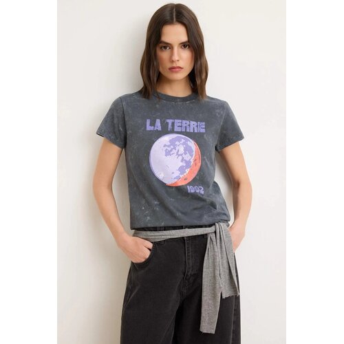 TRENDYOLMILLA Ženska majica TWOSS26TS00194, Siva Cene