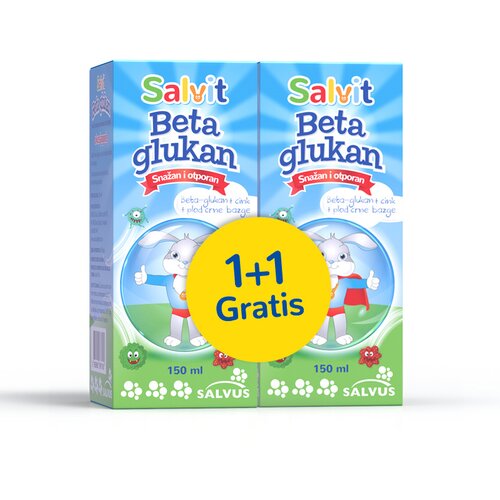Salvit beta glukan sirup 150ml 1+1 gratis Cene