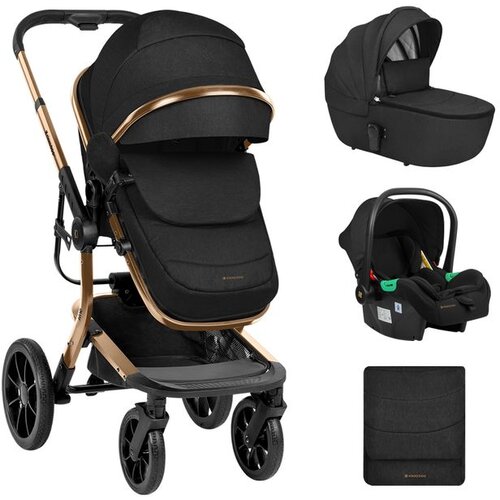 Kikka Boo kolica irene premium 3in1 set sa i-size auto sedi&amp;scaron;tem i tvrdom korpom black Slike