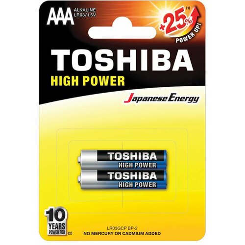 Toshiba high power alkalna baterija lr03 bp 2/1 ( 1100015086 ) Slike