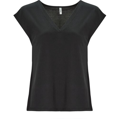 Only ONLFREE S/S MODAL V-NECK TOP JRS Crna Cijene