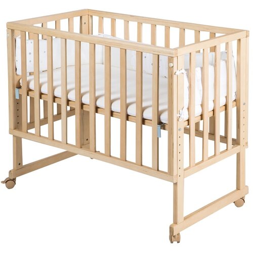Roba Otroška posteljica na koleščkih 90x45 cm v naravni barvi – Cene