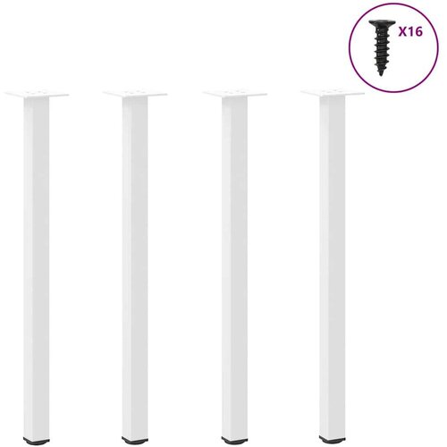  noge stolića za kavu 4 kom bijele 72-74 cm čelik Slike