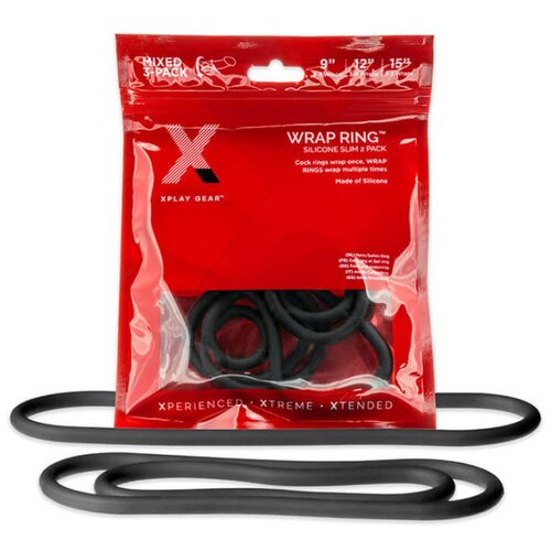 PerfectFIT Slim Wrap - set tankih prstenova za penis - crni (3 kom) Cijene