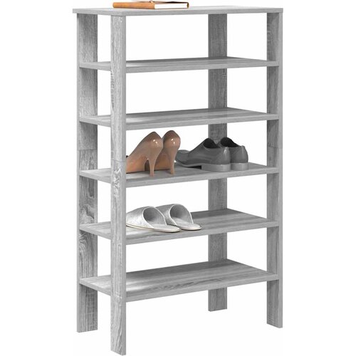 vidaXL Regal za čevlje siva sonoma 61x32x105 cm inženirski les Cene