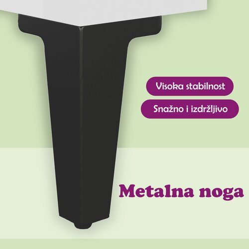  Stolić za kavu bijeli 60 x 60 x 30 cm od konstruiranog drva Slike