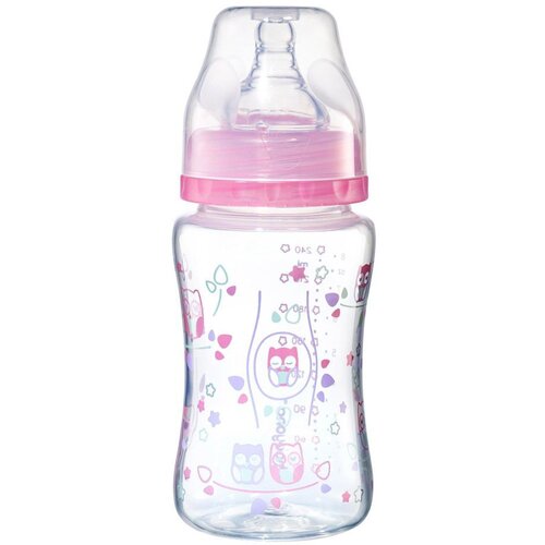 BabyOno Bočica antikolik 240 ml roza Slike