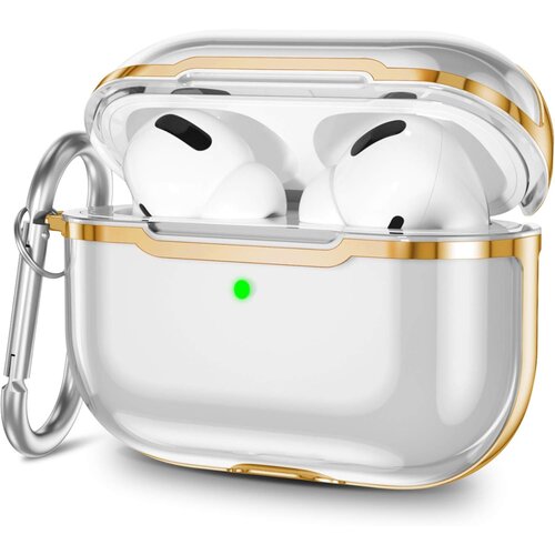Venisymlis Prozoren etui za AirPods Pro iz TPU z obeskom za ključe, ovitek za Apple, odporen na udarce, (22102605) Cene